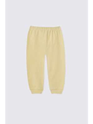 Panço Liberty Kumaş Yenidoğan Patikli Sarı Pantolon