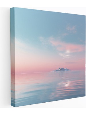 Popcas Deniz Manzarası Temalı Minimalist Huzur Veren Manzara Duvar Tablosu