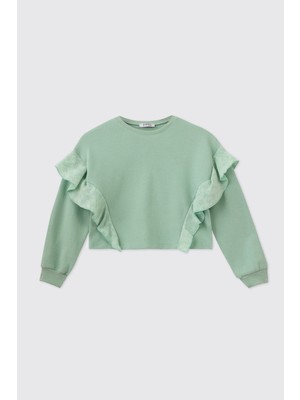 Panço Kız Çocuk Mint Sweatshirt