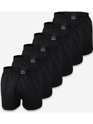 Malabadi Erkek 6 Lı Siyah Premium Collection Geniş Kalıp Modal Boxer 6M254