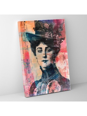 Popcasso Graffiti Victorian Temalı Klasik ve Pop Art Farkıyla Dekoratif Kanvas Tablo