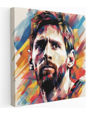 Popcas Lionel Messi Modern Yaratıcılık Temalı Duvar Tablosu