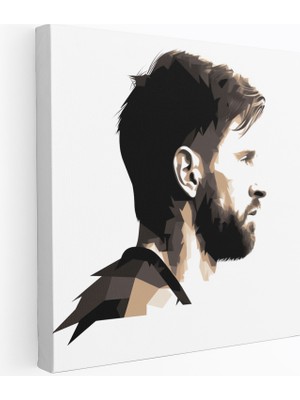 Popcas Minimalist Messi Lionel Messi Modern Sanat Duvar Tablosu