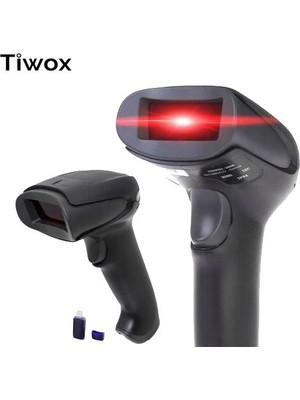 Shopwave Tıwox VSK-118+ 2d Karekod Kablosuz Barkod Okuyucu + Mını USB Dongle