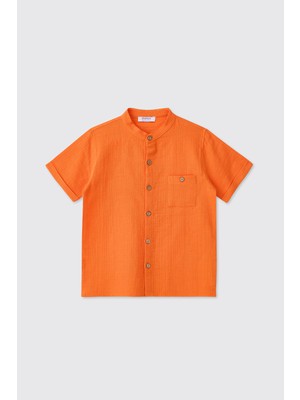 Panço Erkek Çocuk Oranj Gömlek