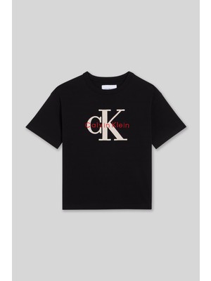 Panço Calvin Klein Erkek Çocuk Siyah Tişört