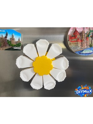 Dıymax Çiçek Figürlü Mıknatıslı Poşet Klipsi Pratik Mutfak Kapatıcı