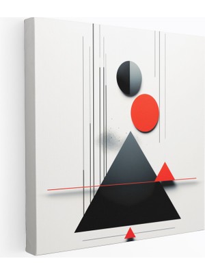 Popcas Basitlik Zarafeti Minimalist Grafik Kompozisyon Duvar Tablosu