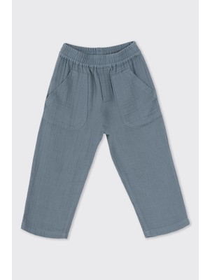 Panço Erkek Bebek Beli Lastikli Müslin Pantolon