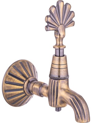 Belirtilmemiş 1/2 Ağır Tavroz Osmanlı Musluğu Antik Sarı, Şık ve Kaliteli Tasarım