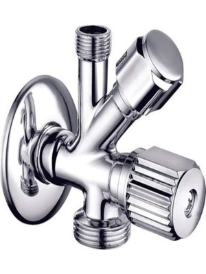 Belirtilmemiş Dual Musluk Çamaşır ve Flex Bağlantılı Ikili Ara Musluk