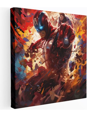 Popcas Marvel Kötüler Patlayıcı Savaş Temalı Kanvas Tablo