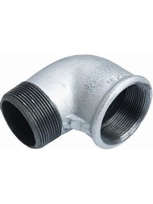 Shopwave Galvanizli Kuyruklu Dirsek 1/2