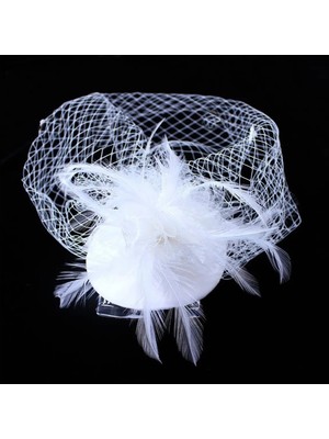 Tulle Store Beyaz Gelin Kep,nikah Şapkası,düğün Kepi Vualet ,gelin Tacı Kına,nikah,düğün Şapkası,yılbaşı Tacı