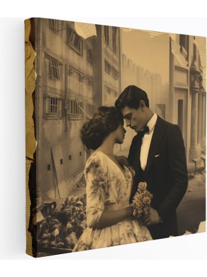 Popcasso Romantik Anlar Koleksiyonu Romantik Motifli Dekoratif Kanvas Tablo
