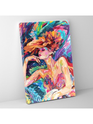 Popcasso Mannerizm Temalı Modern Sanat Tarzında Ev Duvar Tablosu