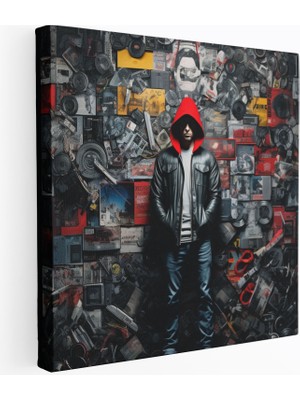 Popcasso Modern Sanat Koleksiyonu Eminem Temalı Duvar Tablosu