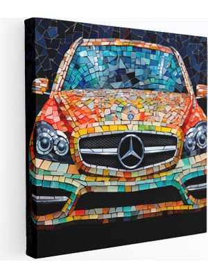Popcasso Mercedes Temalı Görsel Sanat Kanvas Duvar Tablosu