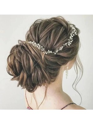 Tulle Store 50CM Gelin Tacı,gelin Saç Aksesuarı,saç Tokası Gelin Gelin Saç Tokası