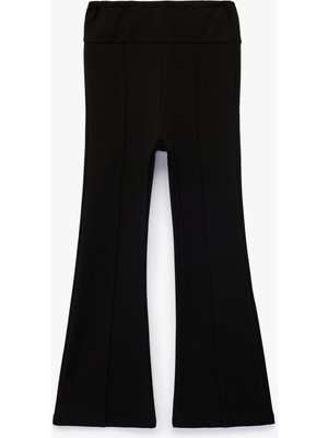 Koton Viskon Karışımlı Slim Fit Ispanyol Paça Tayt