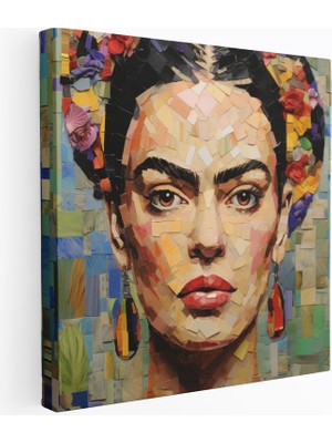 Popcasso Meksika Esintili Portre Motifli Sanat Seviyesi Yükselten Dekoratif Eser Kanvas Tablo