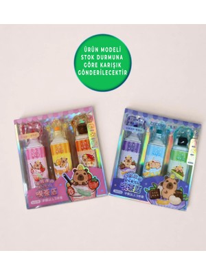 Giftmoda Capybara 3 Lü Mühür Kalem
