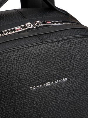 Tommy Hilfiger Erkek Siyah Tommy Hilfiger Th Busıness Leather, Bds Siyah Erkek Sırt Çantası