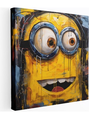Popcasso Abstrakt Minyon Minyonlar Temalı Modern Sanat Duvar Tablosu