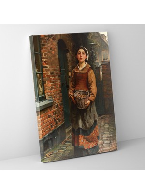 Popcasso Johannes Vermeer Sokak Manzarası Kanvas Duvar Tablosu