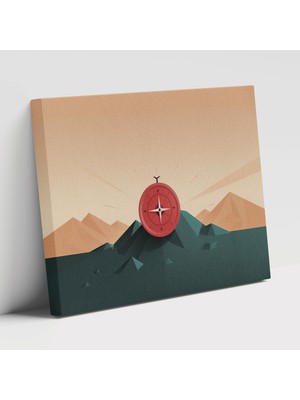 Popcasso Seyahat Temalı Modern Sanat Dekoratif Kanvas Tablo