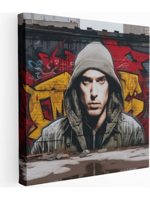 Popcasso Asi Lu Sokak Sanatı Mural Kompozisyonu Dekoratif Kanvas Tablo