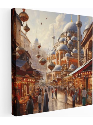 Popcasso Kapalıçarşı Istanbul Panorama Kanvas Tablo