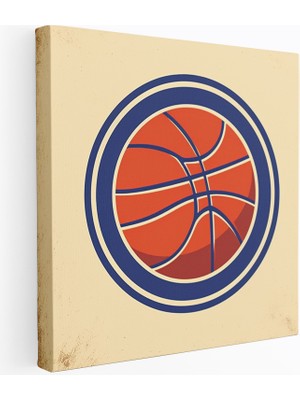 Popcasso Nba Nostaljik Tasarım Takım Logoları Vintage Poster Dekoratif Kanvas Tablo