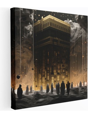 Popcasso Sürreal Kabe Modern Sanat Beklenmeyen Ortam Kanvas Duvar Tablosu