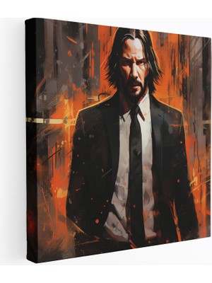 Popcasso John Wick Şehirsel Tarzda Kanvas Duvar Tablosu