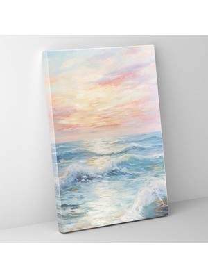 Popcasso Deniz Manzarası Modern Sanat Okyanus Teması Duvar Tablosu