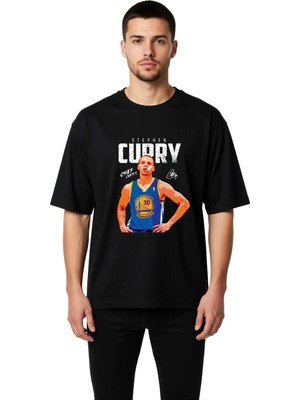 PayBuy Erkek Oversize Basketbol Sporcusu Şef Yemeği Baskılı Retro Tişört Günlük Rahat Modern Şık Konforlu