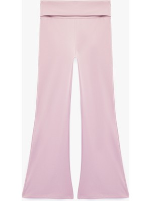 Koton Beli Lastikli Slim Fit Ispanyol Paça Tayt