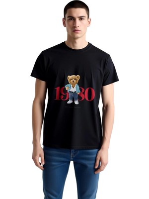 PayBuy 1980 Retro Moda Tarzı Baskılı Erkek Tişört