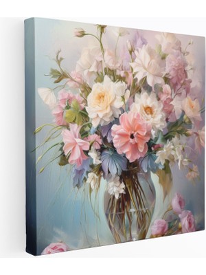 Popcasso Pastel Rüyalar Modern Sanat ile Pastel Huzur Teması Kanvas Duvar Tablosu
