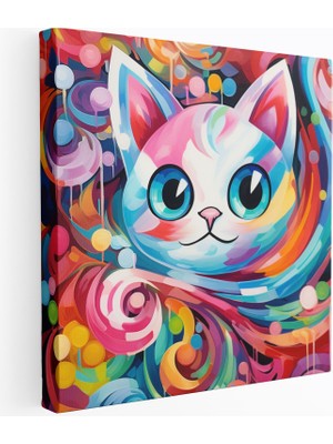 Popcasso Hayalperest Jigglypuff Abstrakt Sanat Pokemon Motifli Duvar Tablosu