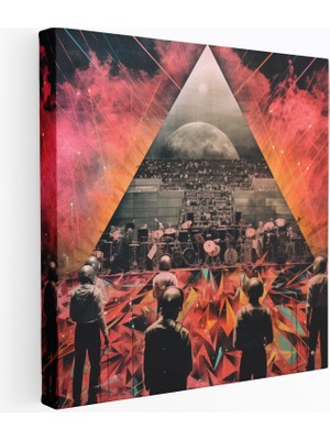 Popcasso Efsanevi Konser Temalı Pink Floyd Kanvas Tablo