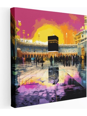 Popcasso Kaabe Pop Art Dekoratif Kanvas Tablo
