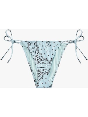 Koton Bağlamalı Ipli Şal Desenli Bikini Altı