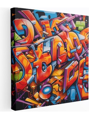 Popcas ile Dope Graffiti Canlı Harfler Kanvas Tablo