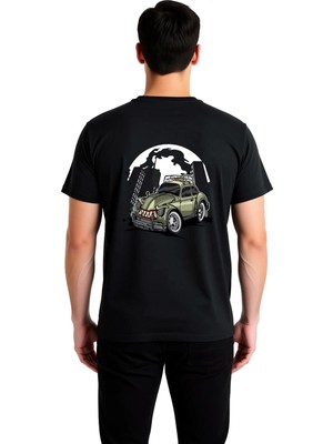 PayBuy Vintage Beetle Araba Diş Dumanı Baskılı Erkek Tişört