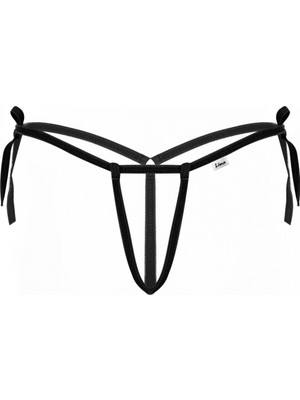 Hace Bazaar  Siyah Ipli Kadın Büyük Beden Fantezi G String