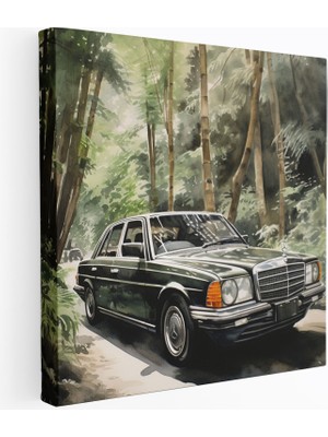 Popcasso Modern Sanat Temalı Mercedes Araba Tasarımı Duvar Tablosu
