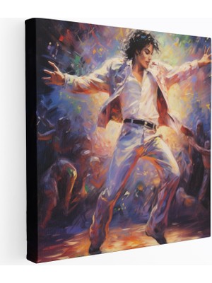 Popcasso Michael Jackson Temalı Modern Sanat Kanvas Tablo