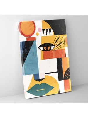 Popcasso Meksika Esintili Portre Tarzı Modern Sanat Kanvas Tablo